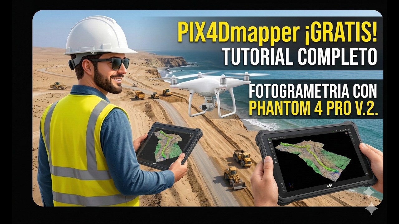 TUTORIAL: DESCARGA, INSTALA Y PROCESA CON PIX4D MAPPER FULL - FOTOGRAMETRIA