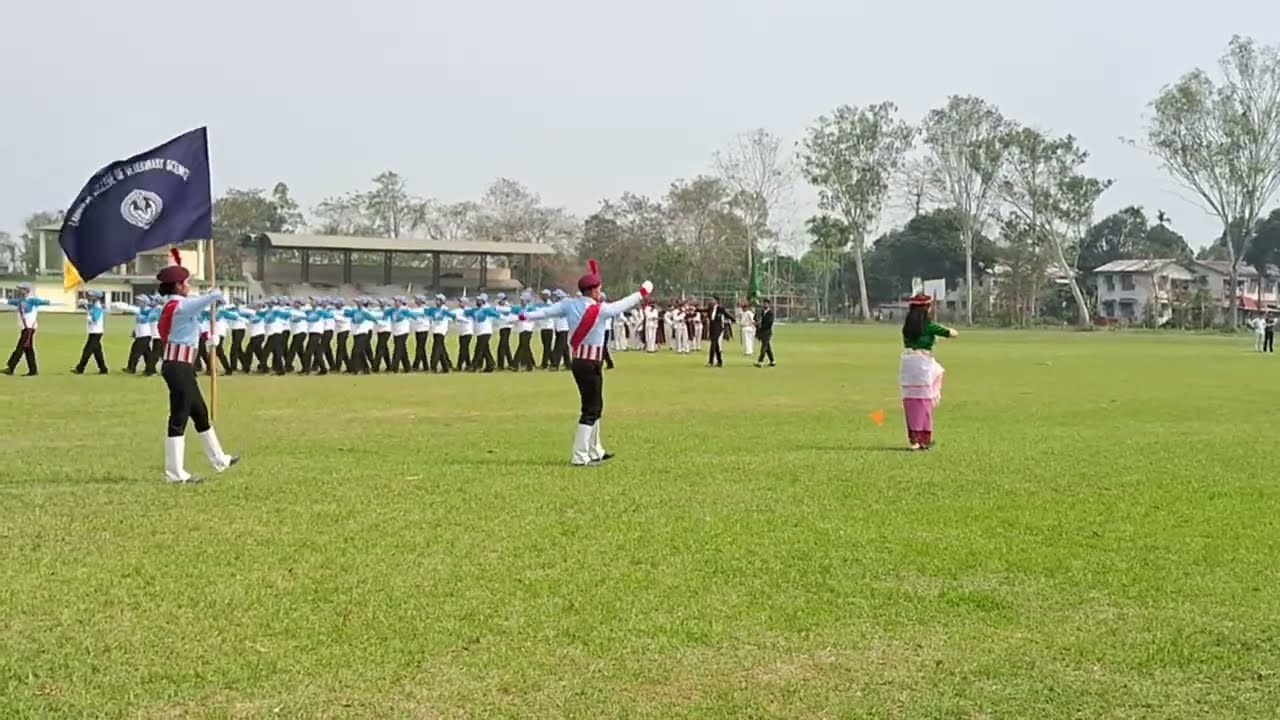 March Past Competition || Inter College Meet 2025 || Assam Agricultural University