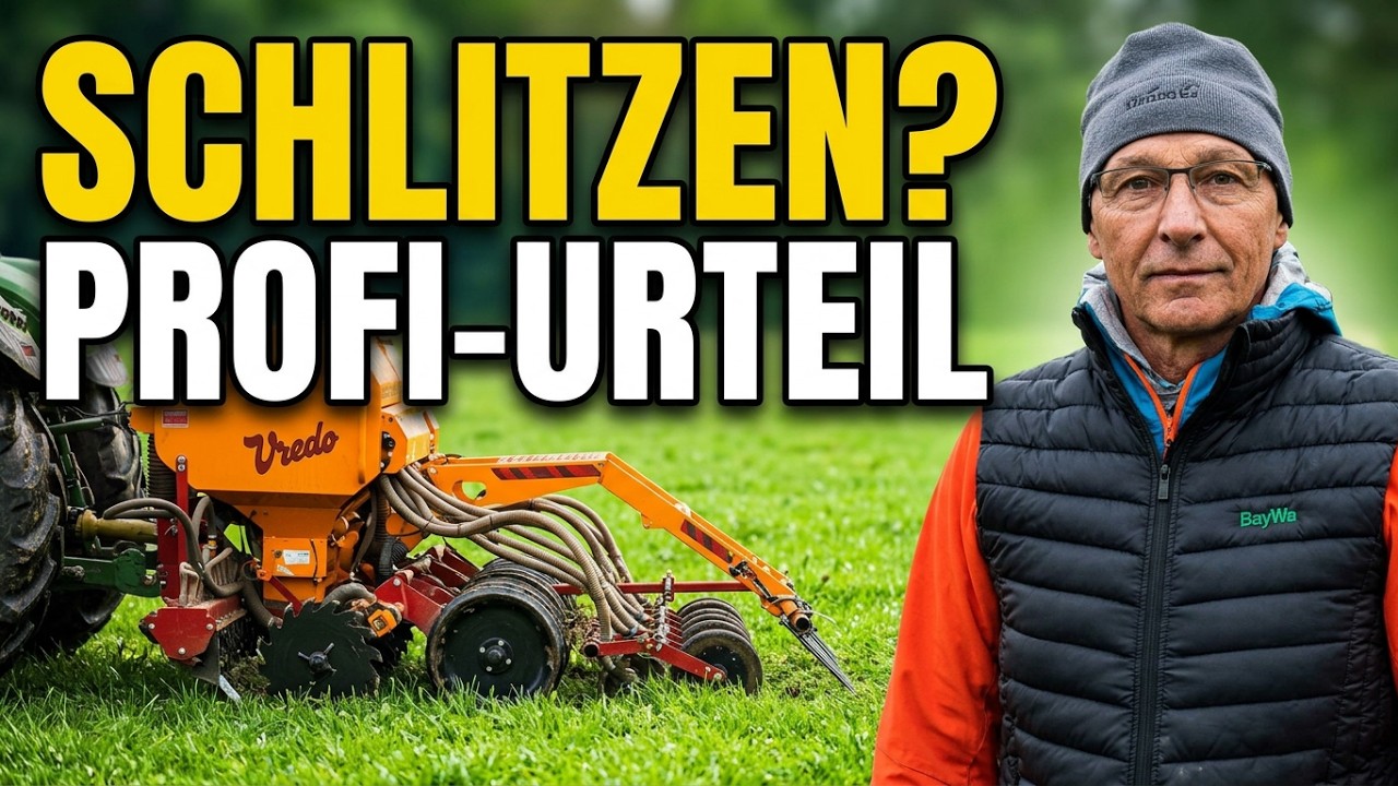 Grassaat ins Grünland schlitzen mit Vredo Schlitzdrille? DAS meint Grünlandprofi Hans Koch dazu