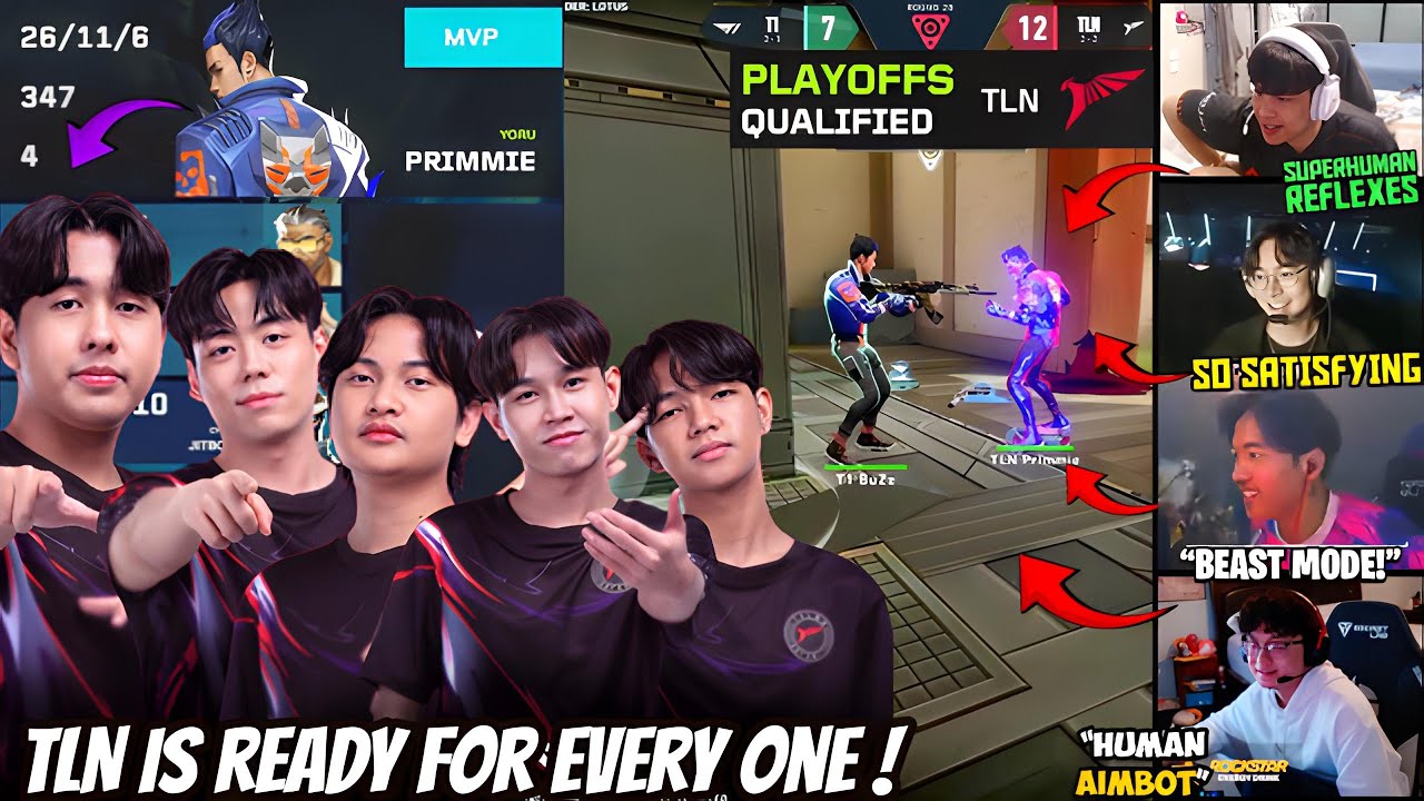 PRX CGRS SEN TenZ NRG Shanks & FS SuperbuzZ Reacts to TLN Primmie Crazy Performance Against T1