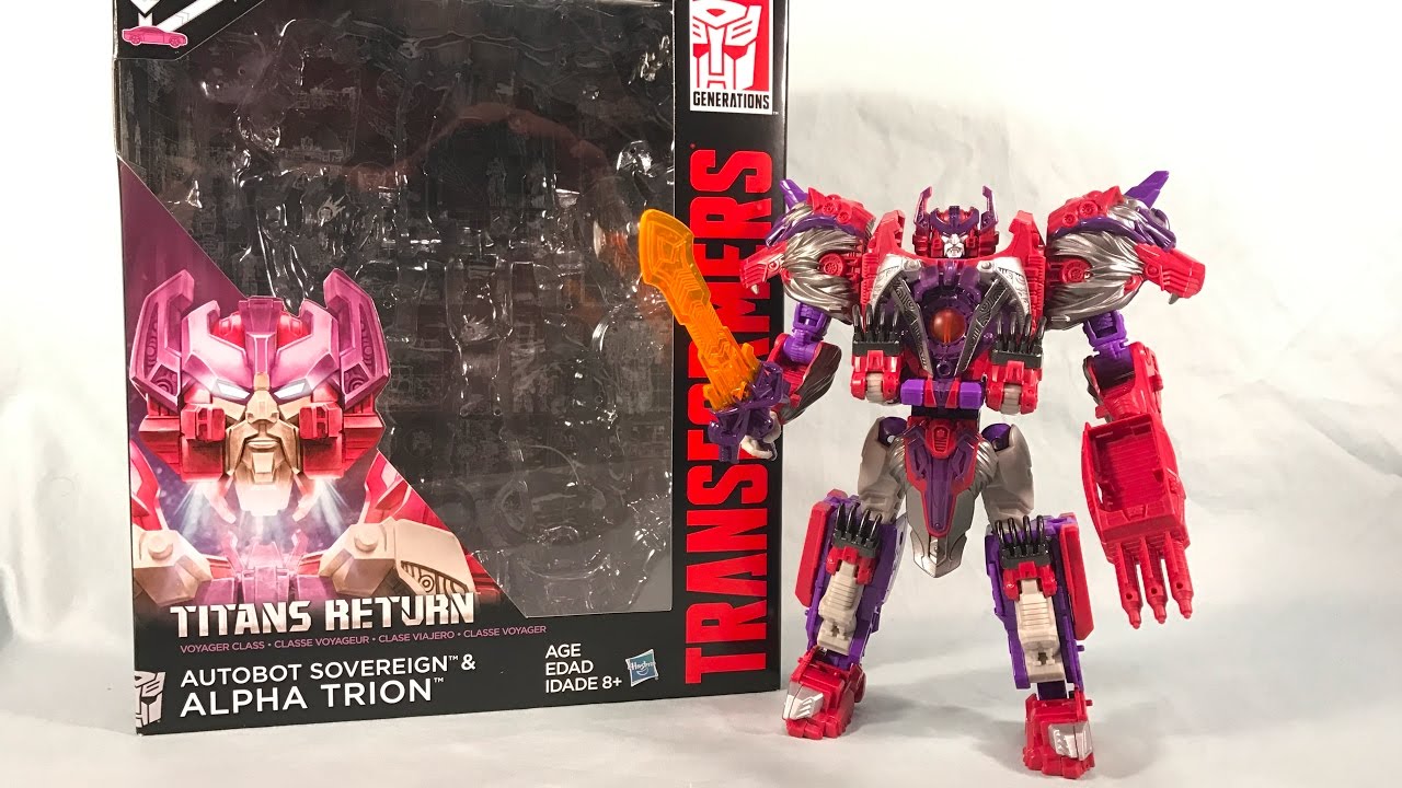 Transformers Generations Titans Return Voyager Class Alpha Trion Review