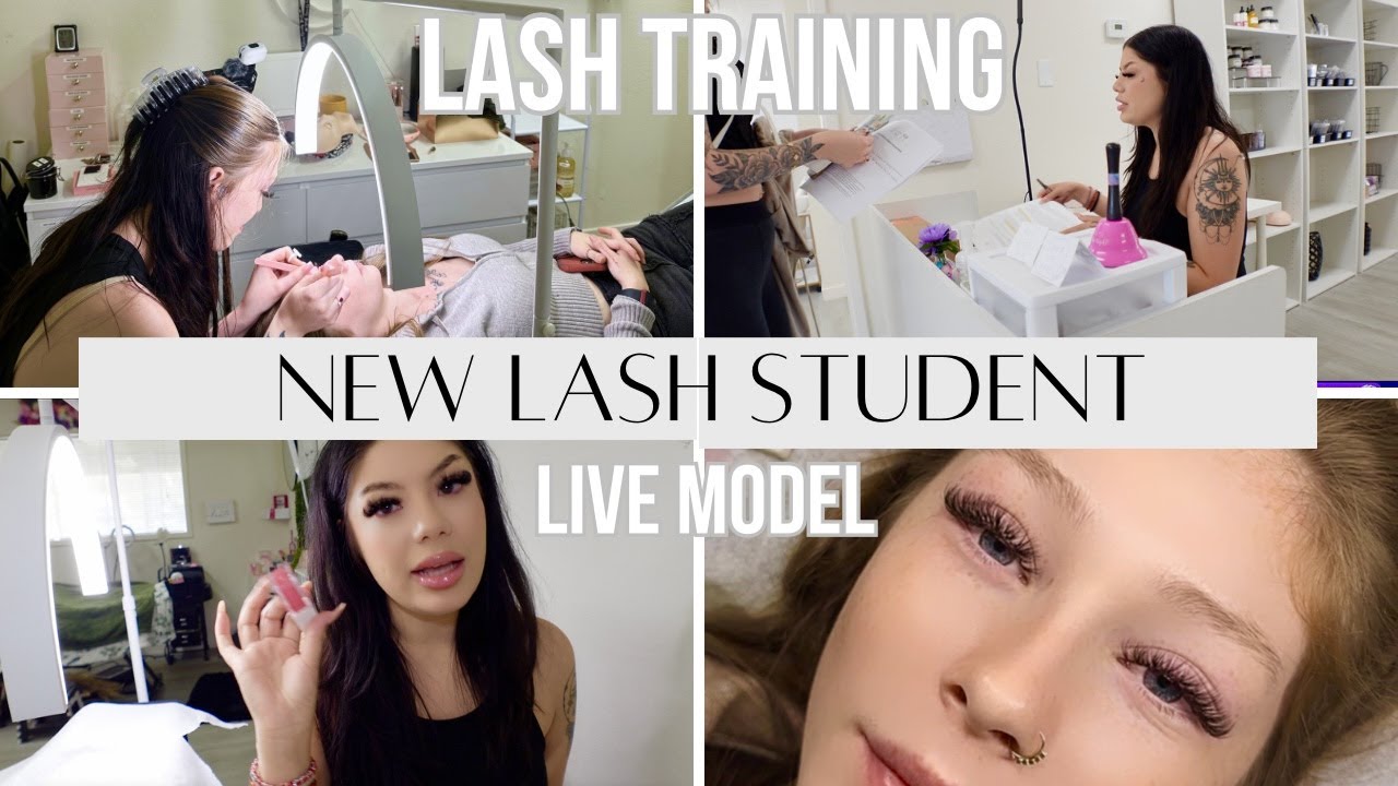 LASH TRAINING VLOG WITH LIVE MODEL