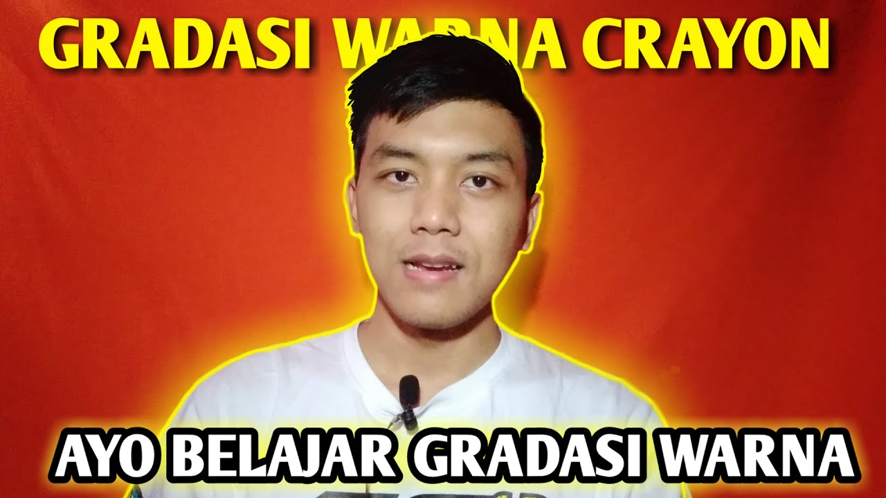 Cara gradasi warna dengan crayon - tutorial menggambar