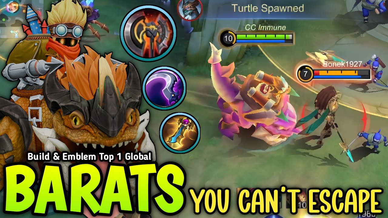 100% MONSTER!! Barats New Full Damage Build is Broken You Can't Escape - Build Top 1 Global Barats