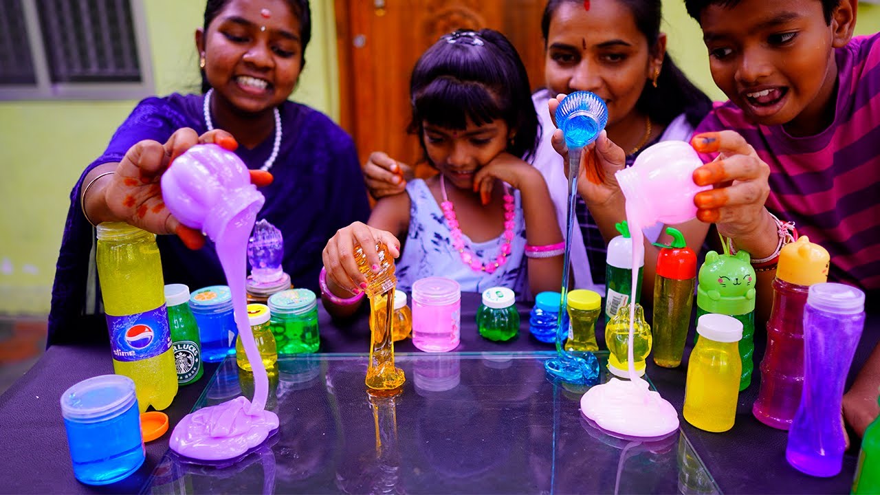 "Wow இப்படி ஒரு Slime ஆஹ் " எல்லா விதமான Slime சேர்த்து ஒரே Slime | All Types of Slime Mixing|