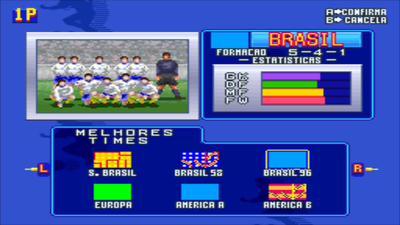 statistiche dei giocatori del brasile 96 su futebol brasilierio 96