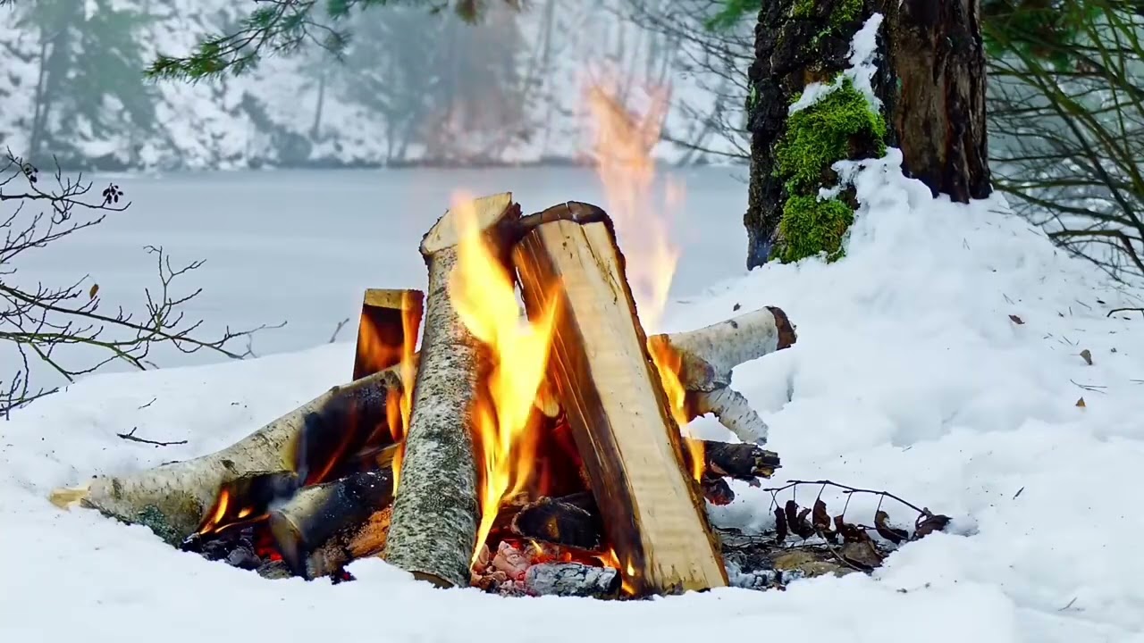Karda kamp ateşi #camping #nature #wildlife #keşfet #fire #keşfetbeniöneçıkar #keşfetedüş
