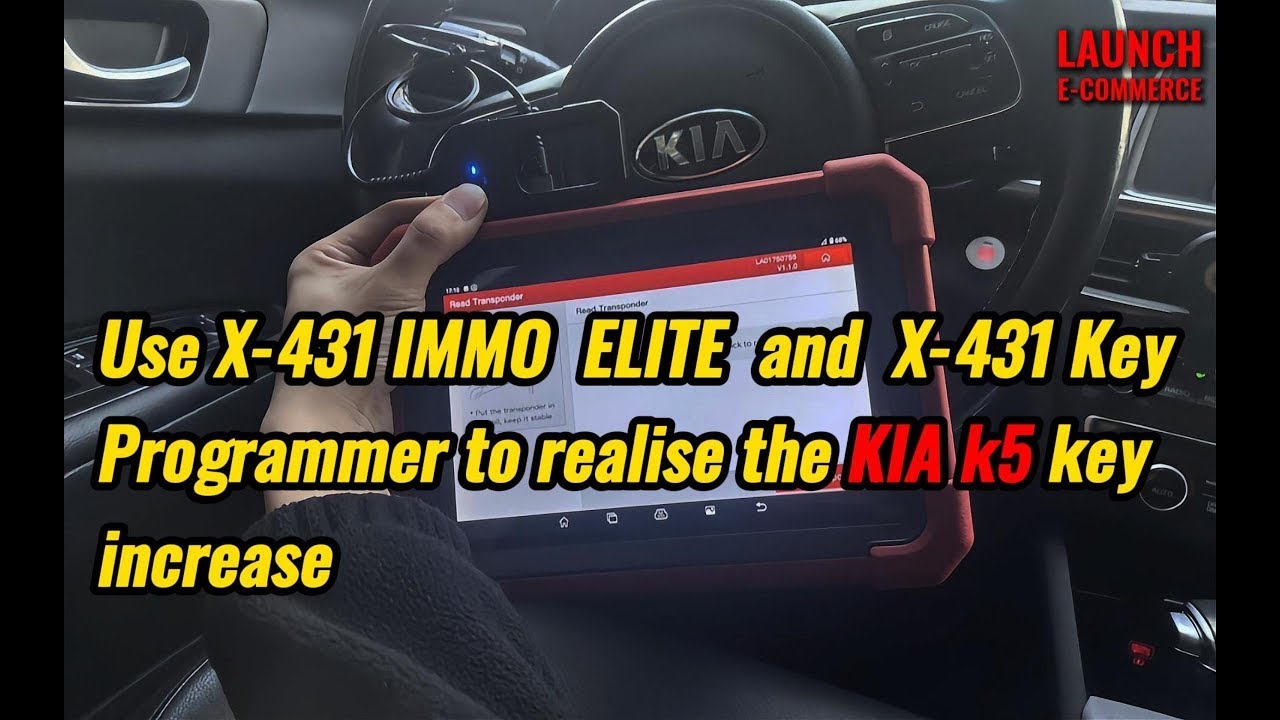 LAUNCH X431 IMMO ELITE and LAUNCH X431 Key programmer | to realise the KIA k5 key increase