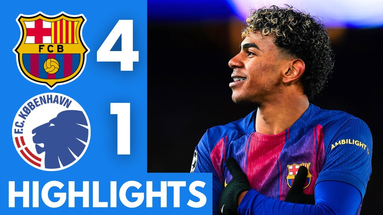Barcelona vs Copenhagen (4-1) Highlights | UEFA Champions League 2025/26