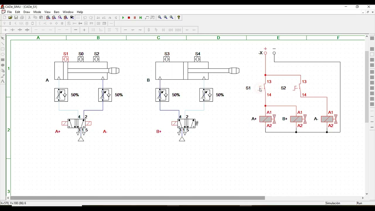 Các thiết bị khí nén cơ bản trên phần mềm CADe-SIMU