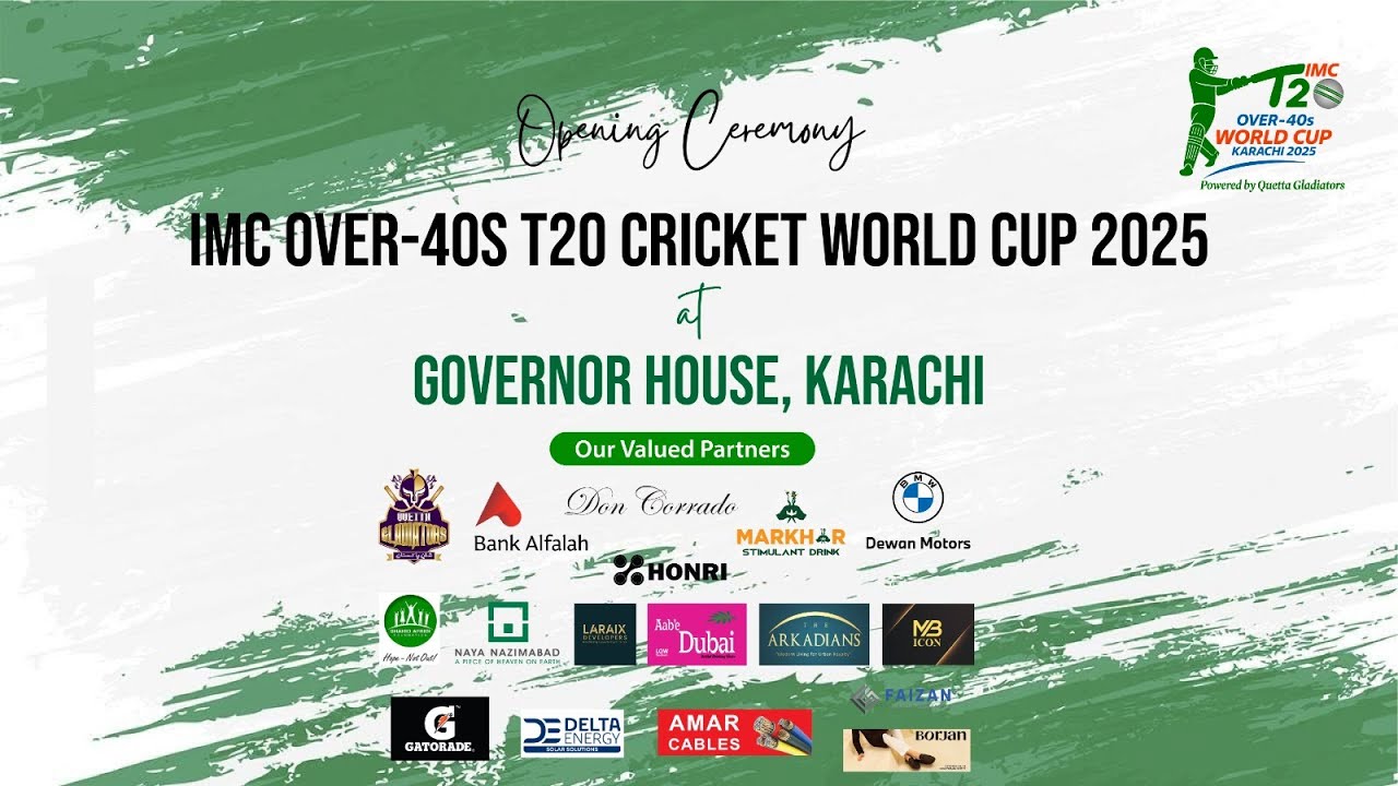 Opening Ceremony IMC Over-40s T20 Cricket World Cup 2025 At