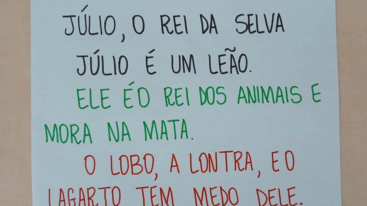 Aprendendo a Ler - Leitura - Vamos Aprender - Leitura de Texto  -Alfabetização - EJA