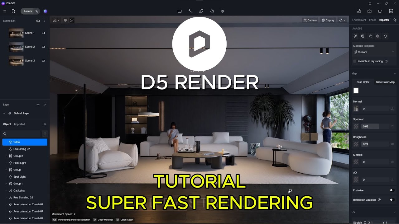 Expert Interior Designer Shares Top D5 Render Techniques! #d5render