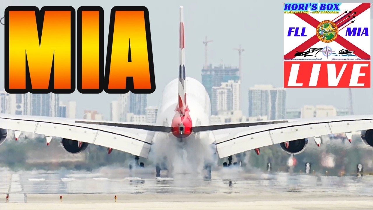 🔴  LIVE | MIA Plane Spotting at Miami International Airport  | February 15, 2026