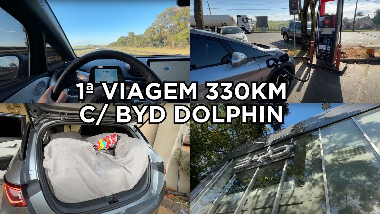 1ª viagem de 330km com o BYD Dolphin - Opinião do Dono