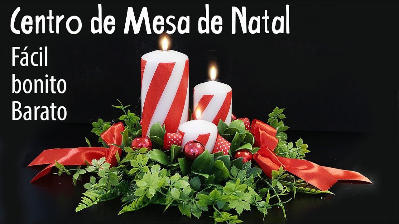 Arranjo de Centro de Mesa de NATAL, Diy