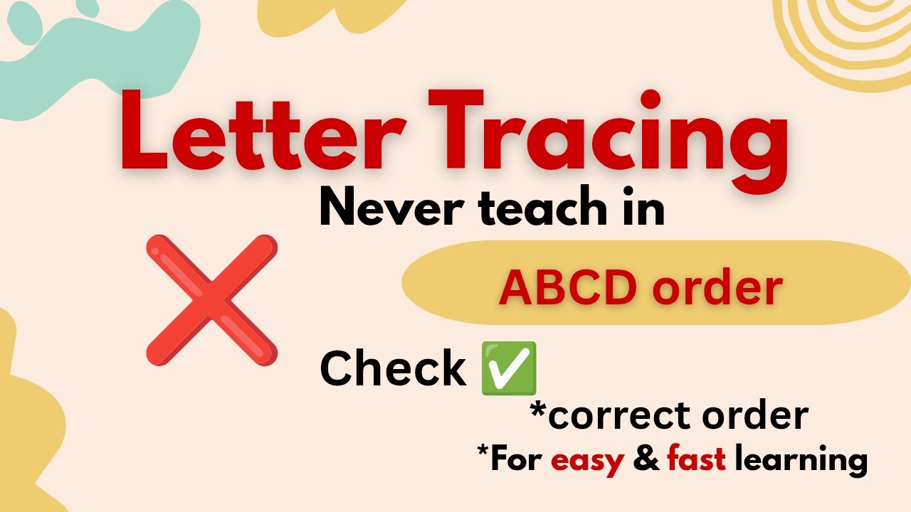 Letter Tracing ❌ ABCD Order | ✅ Correct Order for Easy & Fast Learning