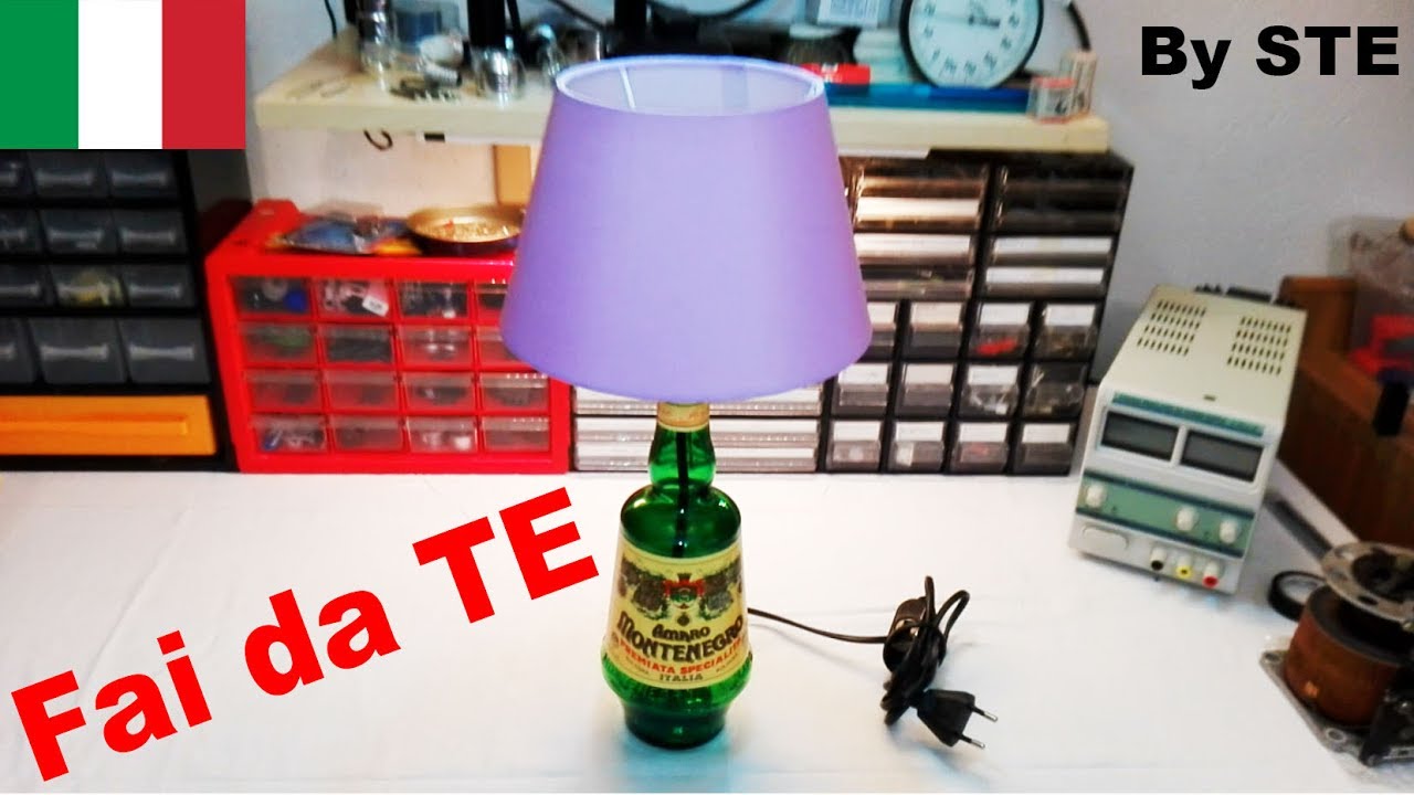 How to make your Bottle Lamp (Lampada con Bottiglia)