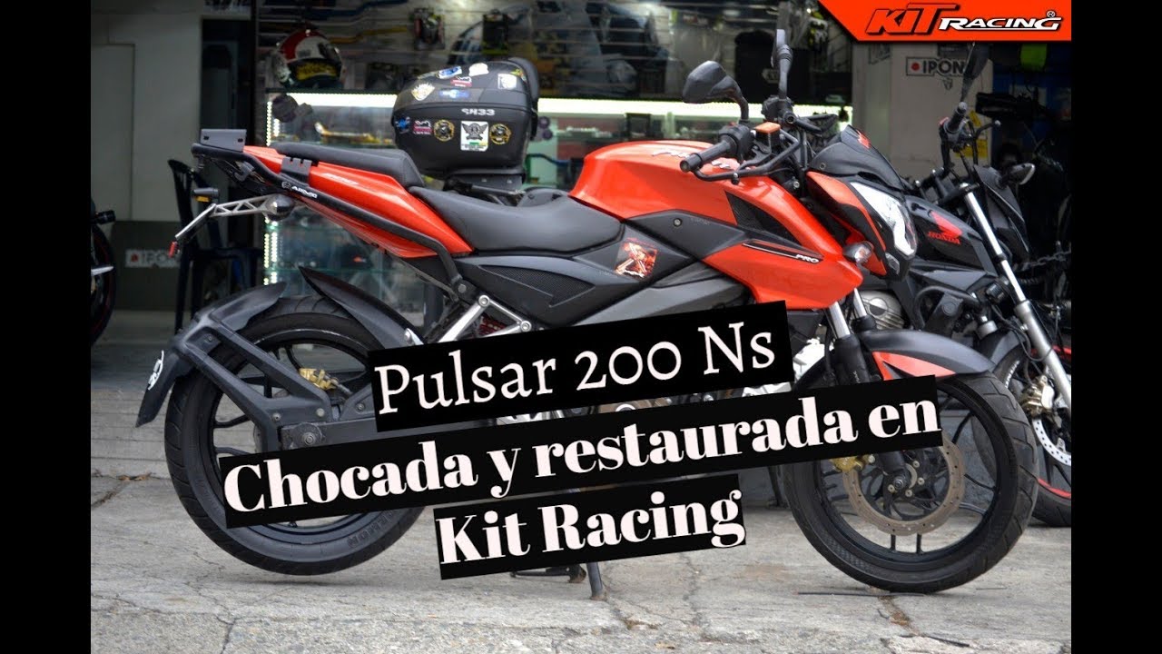 Pulsar 200 Ns chocada y restaurada en Kit Racing || 2019