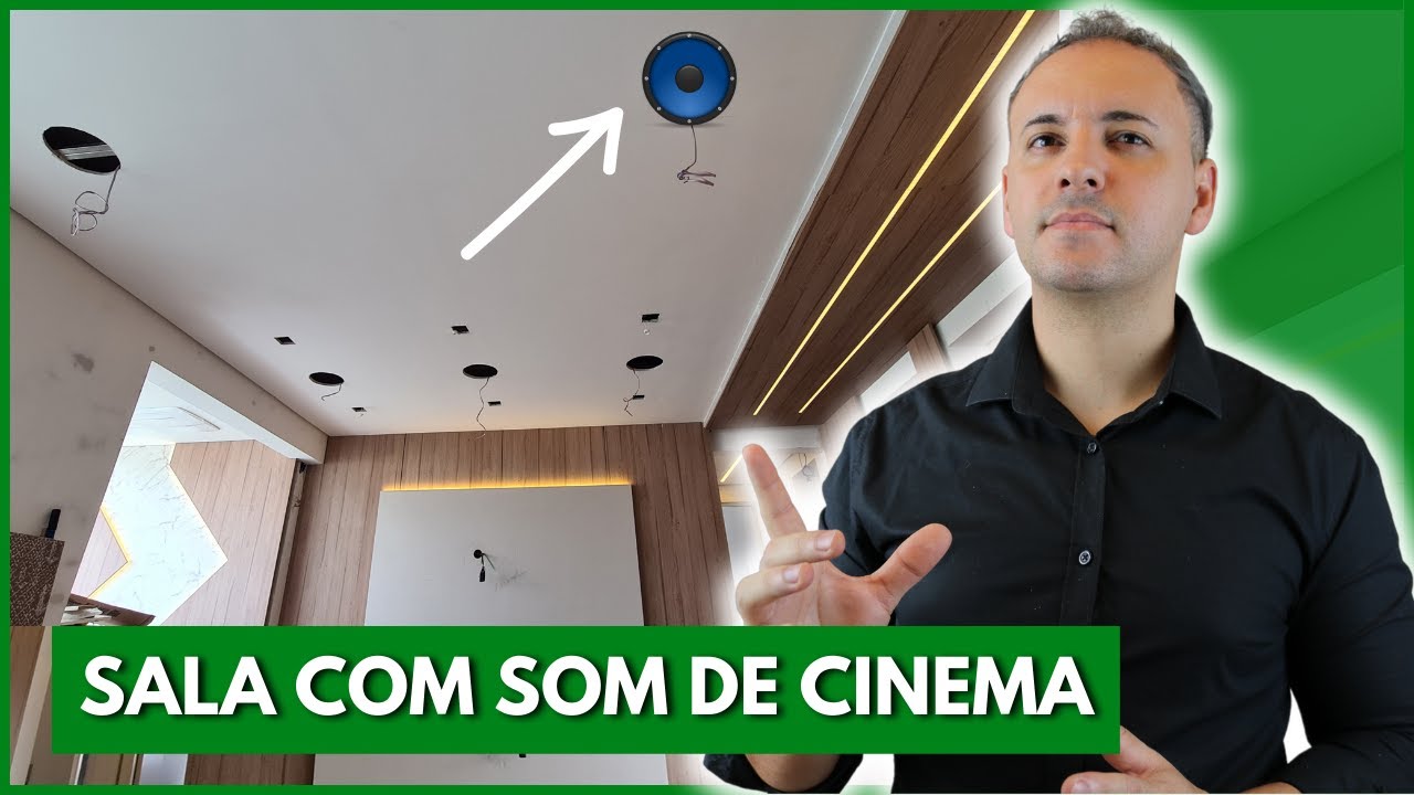 OLHA COMO EU ESTOU FAZENDO O SOM AMBIENTE NA SALA DESSE CLIENTE