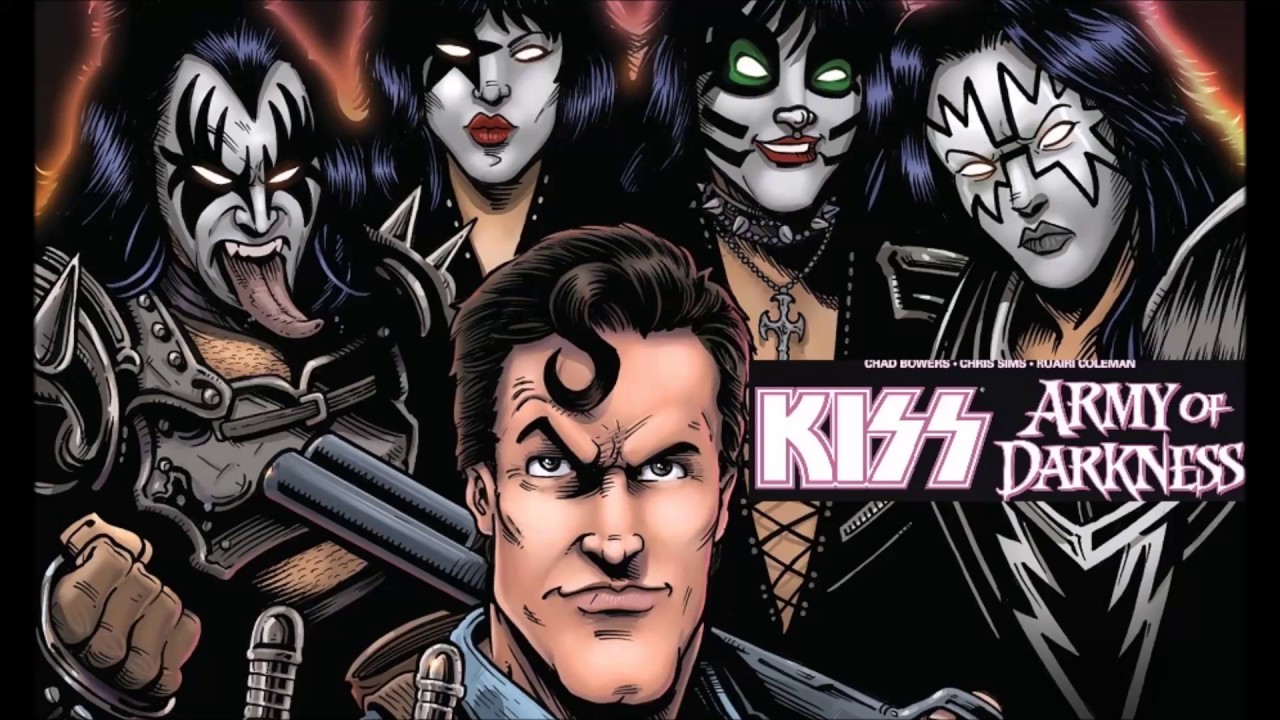 Kiss Vs. The Army Of The Darkness : Comic Books Are Cool We'd Never Get This $#!+ In Real Life