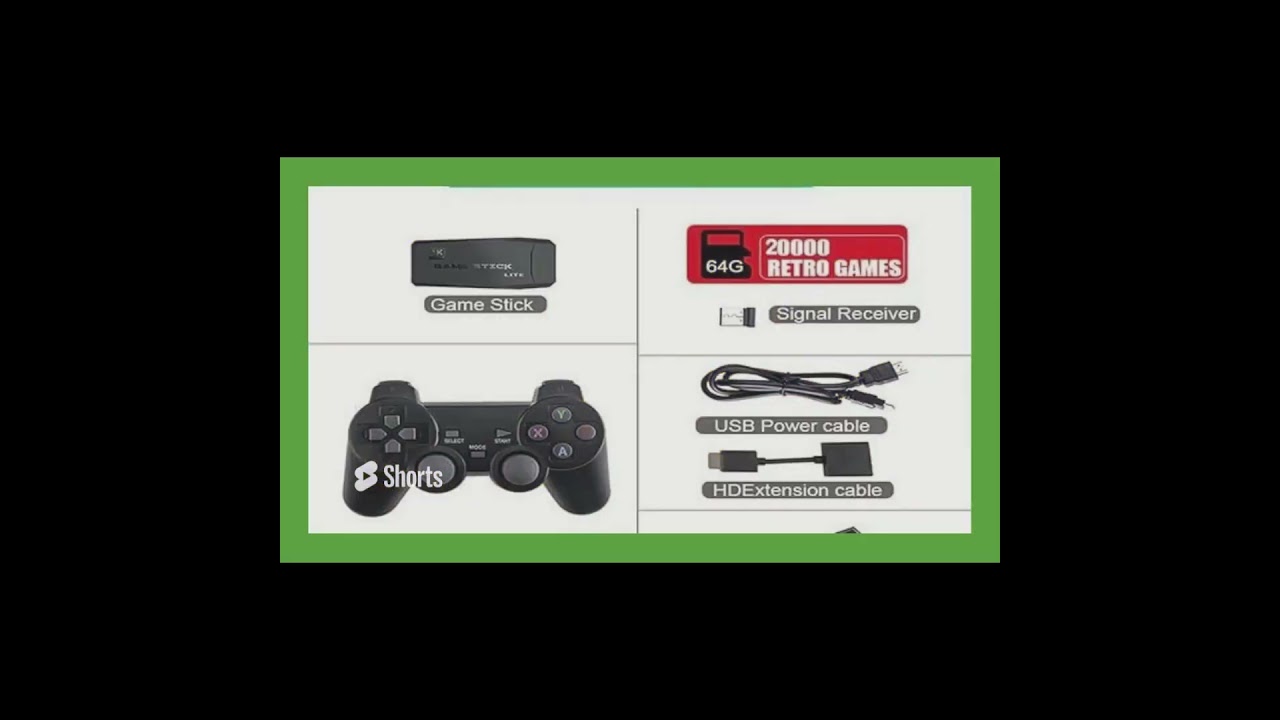 Retro Game Stick Console, 2 Controllers 