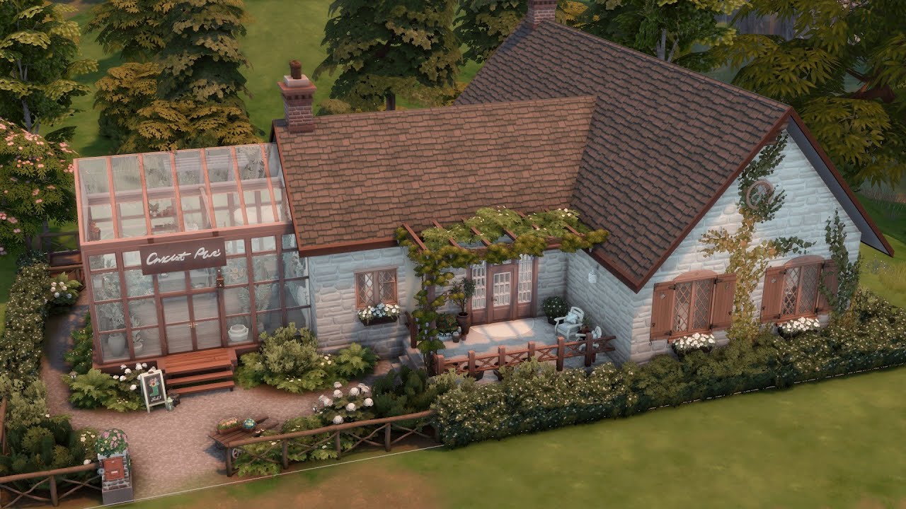 Florist's Family Cottage / The Sims 4 / no cc / stop motion