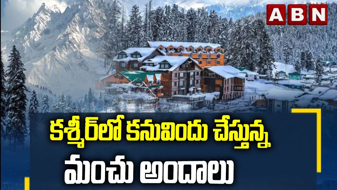 OFFBEAT : కశ్మీర్ లో కనువిందు చేస్తున్న మంచు అందాలు | Jammu Kashmir Snowfall | ABN Telugu