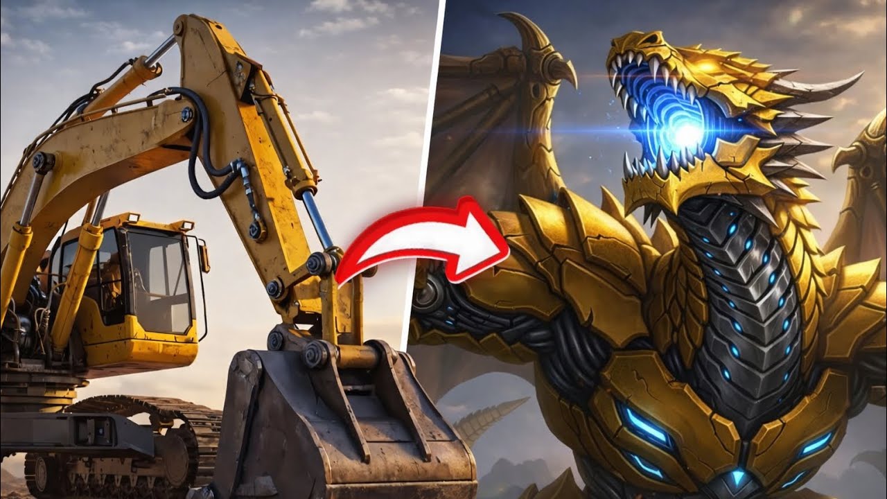 Amazing From Excavator to Dragon robot