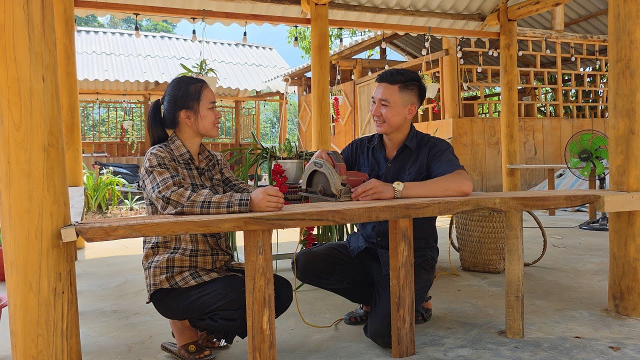 Jack and Tieu Ly put together the beautiful pieces to build their new house.