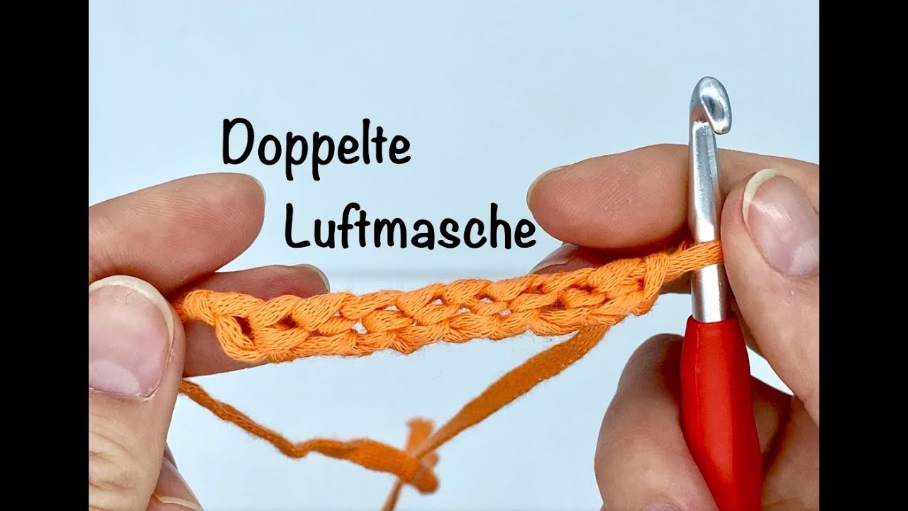 Die doppelte Luftmaschenkette häkeln