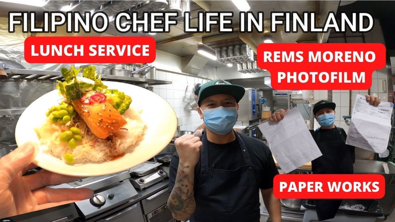 FILIPINO CHEF LIFE IN FINLAND/ LUNCH SERVICE/WORKING WITH MY TEAM  AND FRIENDS