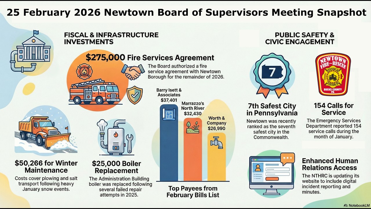 25 Feb 2026 Newtown BOS Meeting Snapshot