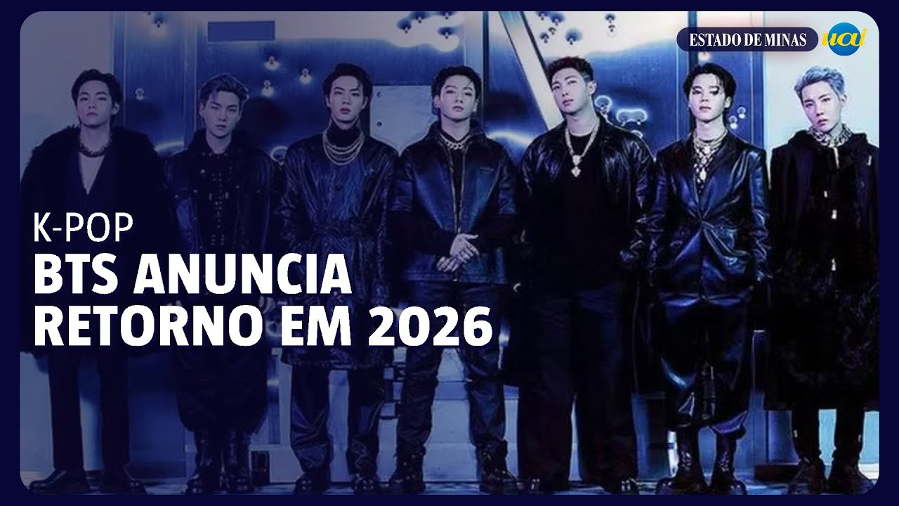 BTS anuncia &aacute;lbum e turn&ecirc; mundial em 2026