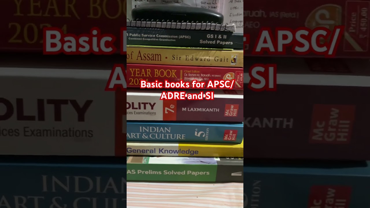 APSC and All assam govt books #apsc #adreassam #SI #assamjob #govtjobs #assam #best #books