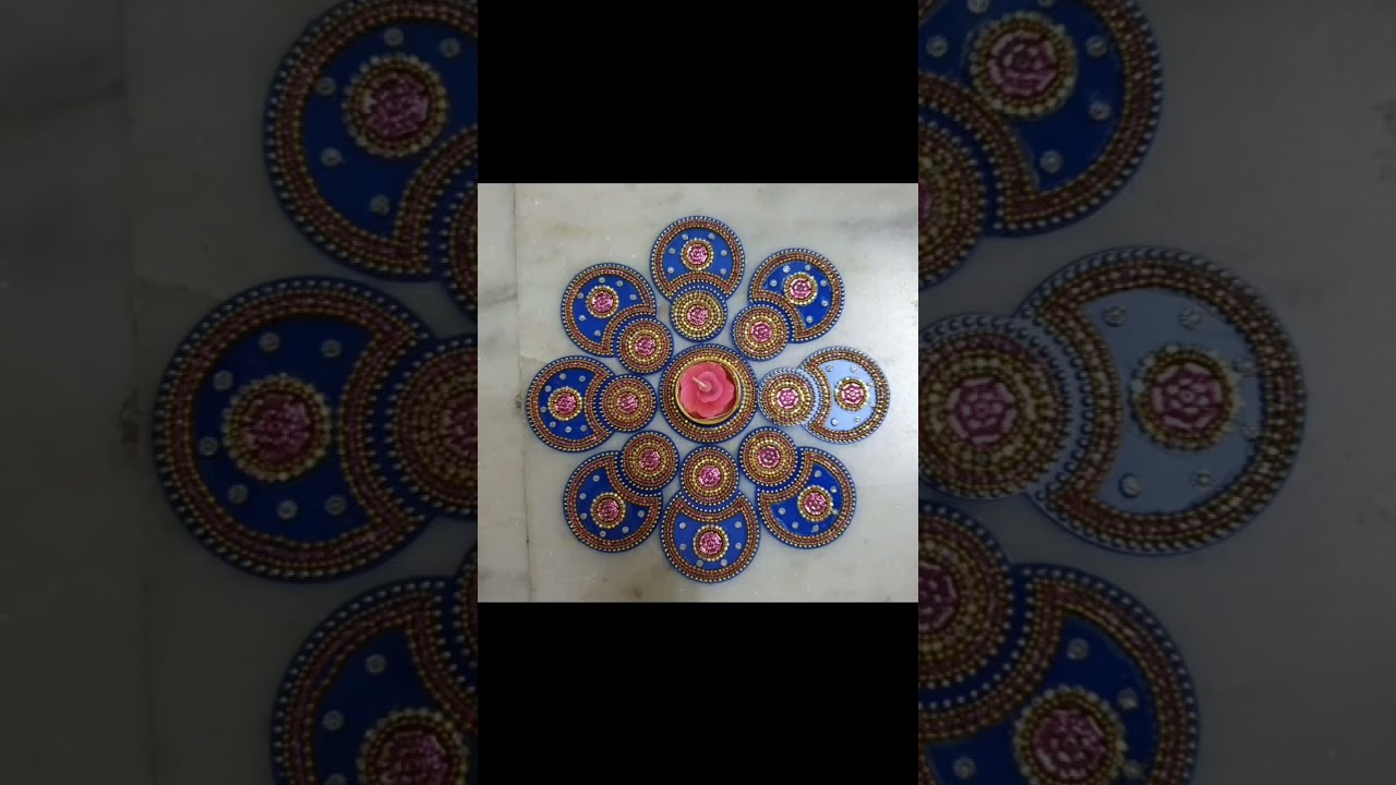 adjustable acrylic rangoli