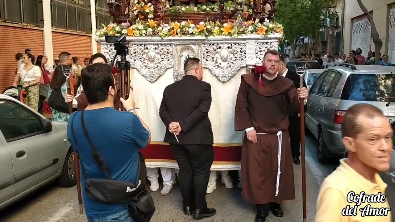 Procesión Divina Pastora (Trille), c/ Francisco García de Sola y Alegría, Cádiz mayo 2023