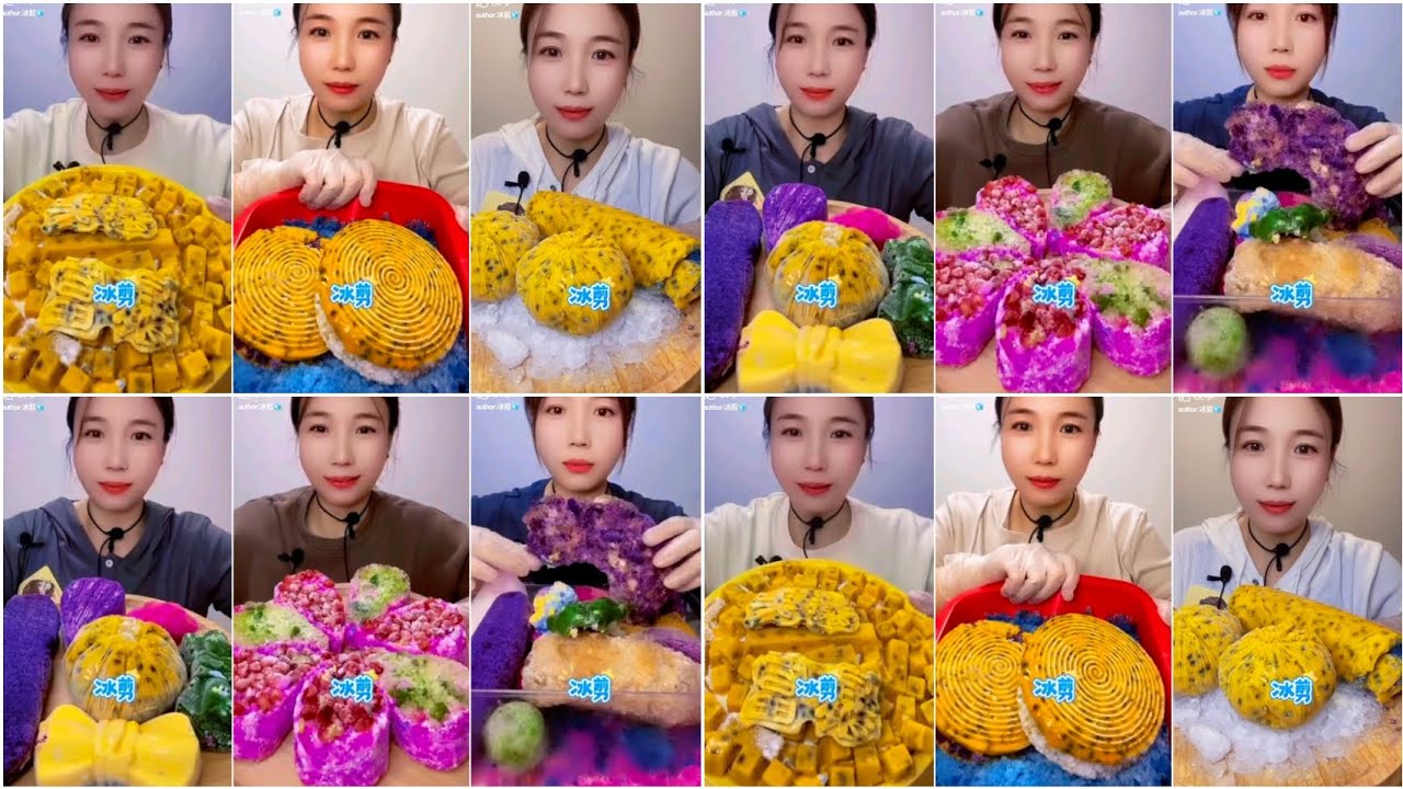 ||ONLY BITES|QIAN'S ICE BOWL| SANDWICH|DOUGH|ROLLS|PASTRIES|CHUNKS EATING||