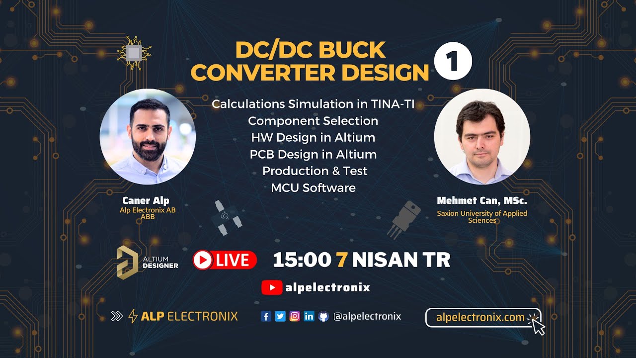 DC-DC Buck Converter Design | Calculations & Simulations w/ Mehmet Can - 1