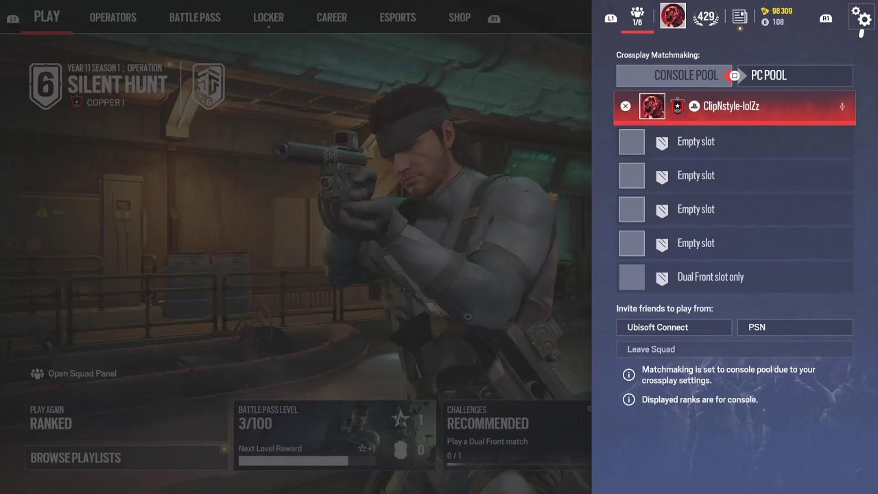 R6 siege Y11S1 ranked grind