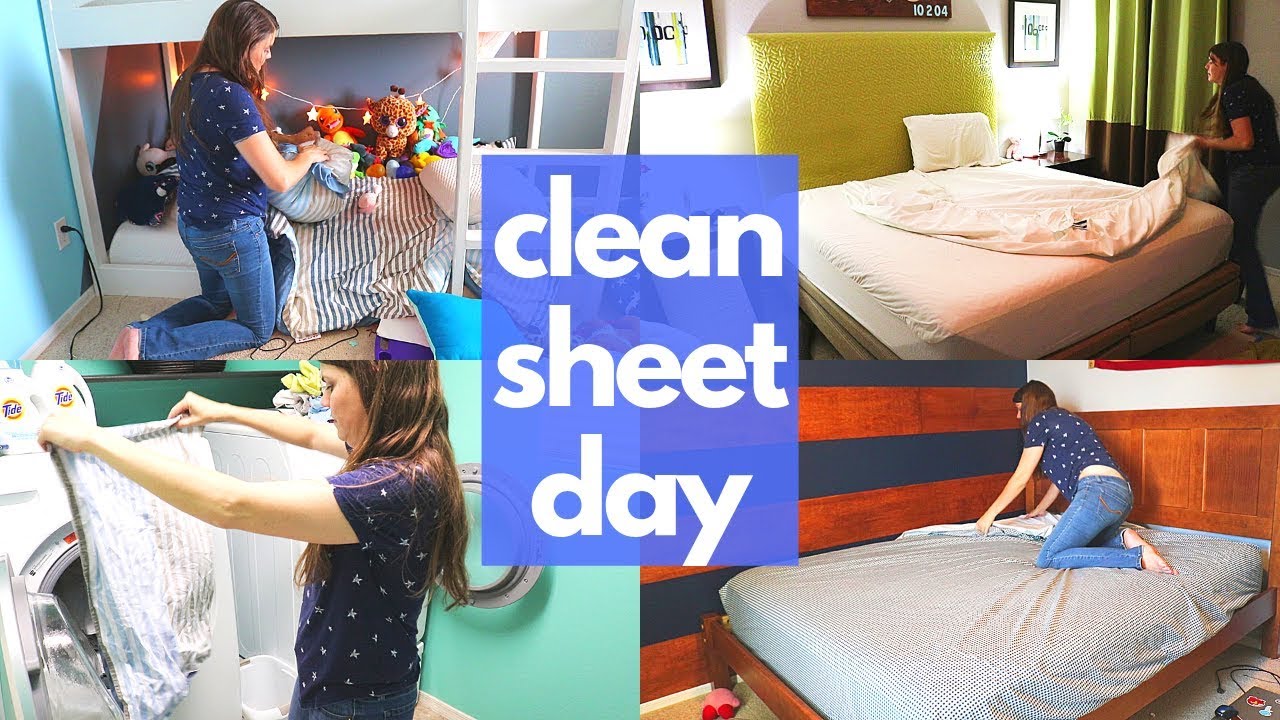 CLEAN SHEET DAY CLEANING MOTIVATION // CLEANING MOM