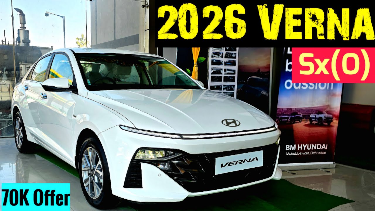 70K Offer 🔥 Hyundai Verna 2026 Detailed Review ❤️ Hyundai Verna SX (O) 🔥On Road Price ✅️ #verna2026