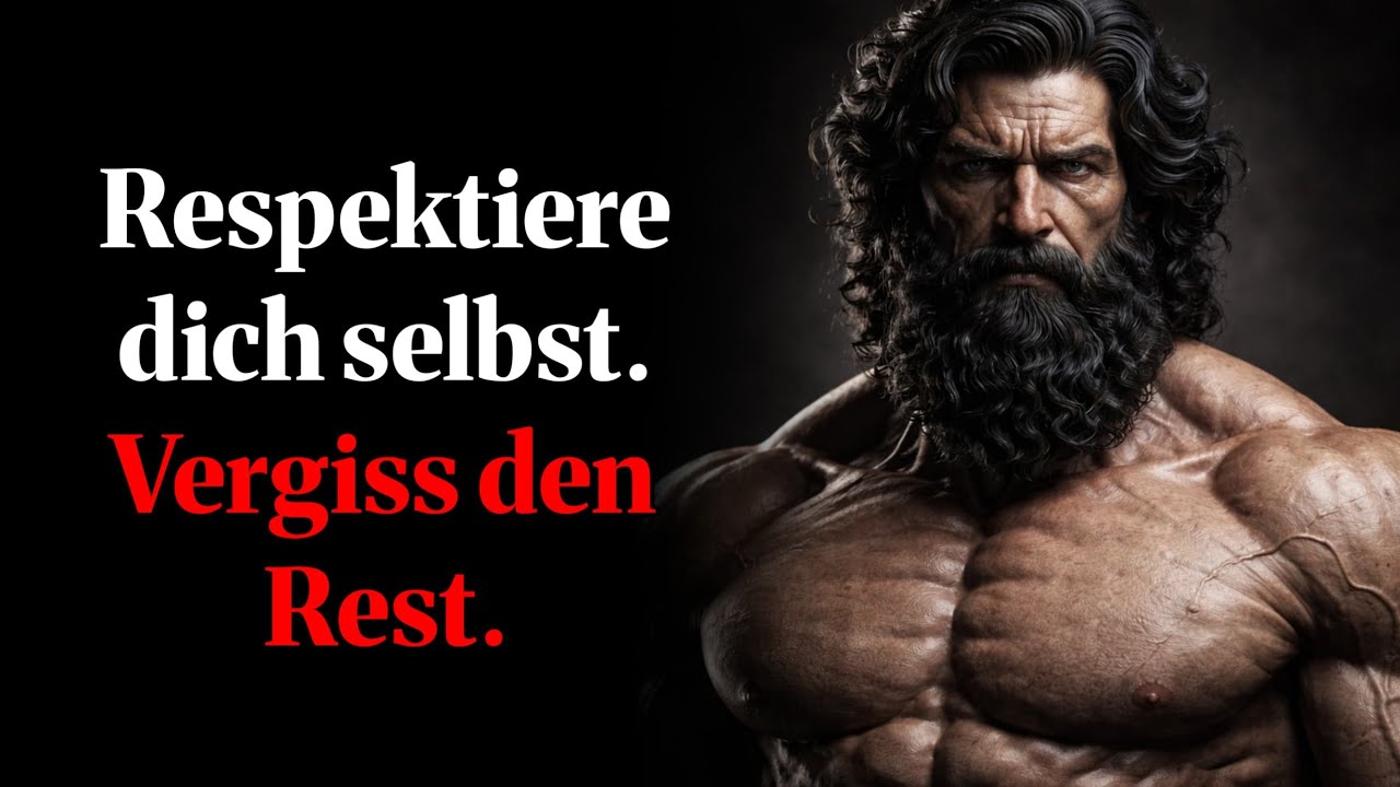 Wenn du dich selbst nicht respektierst, wird die Welt auf dir herumtrampeln – Marcus Aurelius 💯