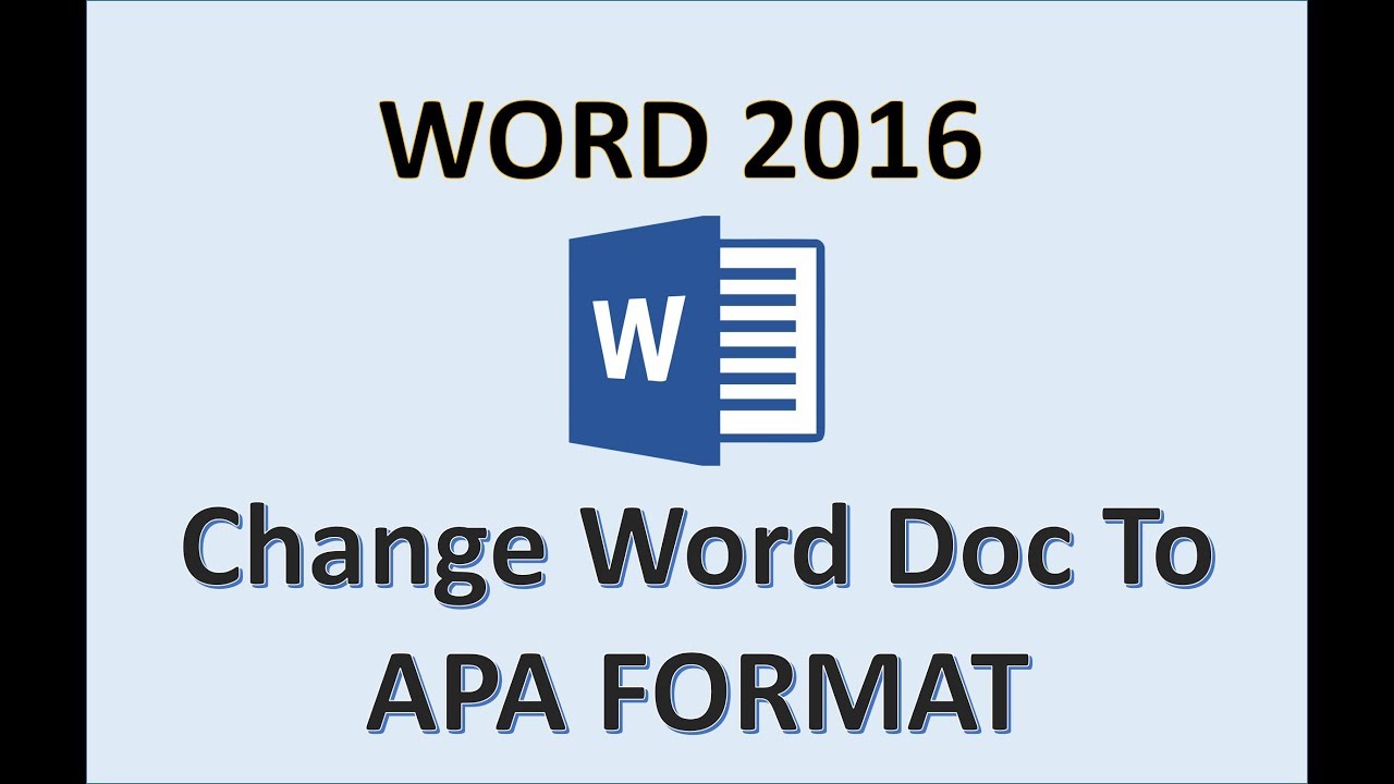 Word 2016 - APA Format - How to Set Up Formatting Style in Microsoft MS Documents 6th Edition on PC