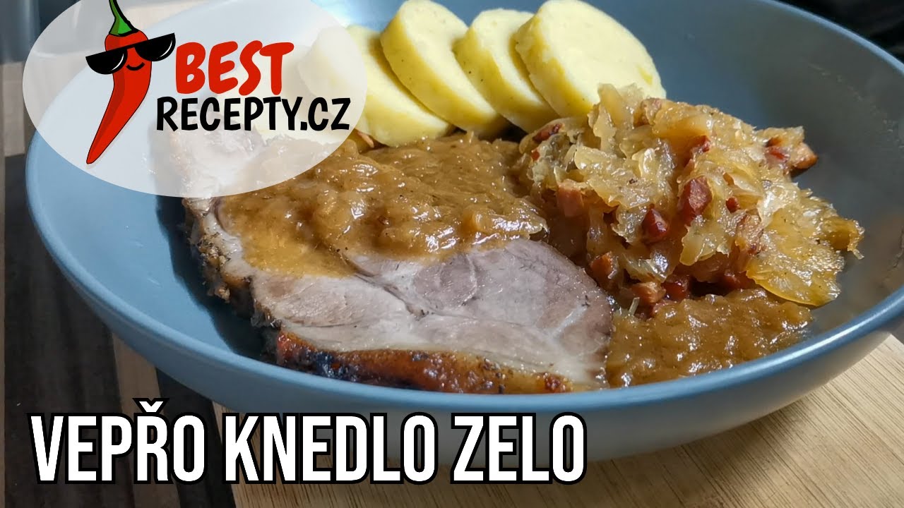 Vepřo knedlo zelo od babičky (s bramborovým knedlíkem a omáčkou z výpeku) 👍