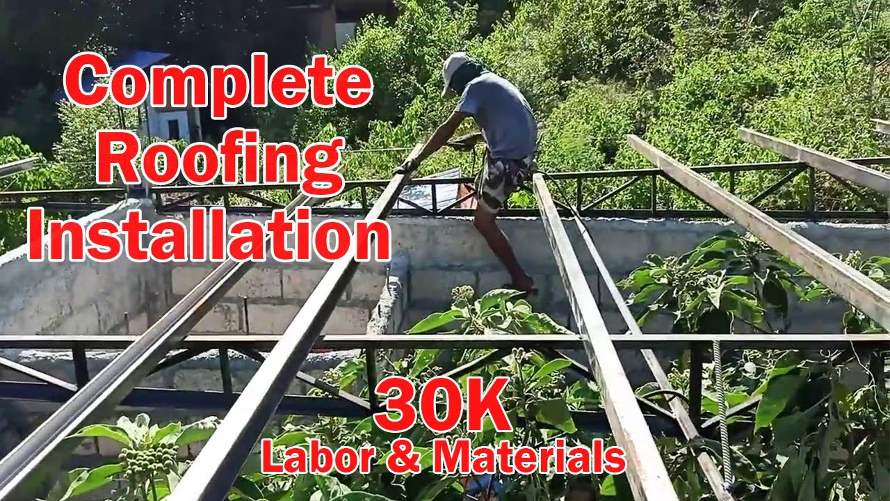 Complete Steel Trusses and Roofing Installation | 30 sqm house.