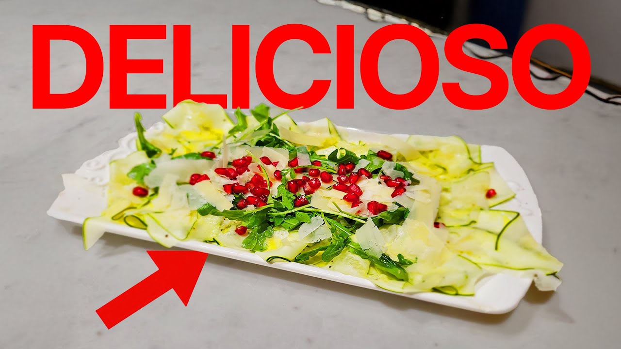 ¡Carpaccio de Calabacín Super Fácil! | Recetas DELICIOSAS y Rápidas