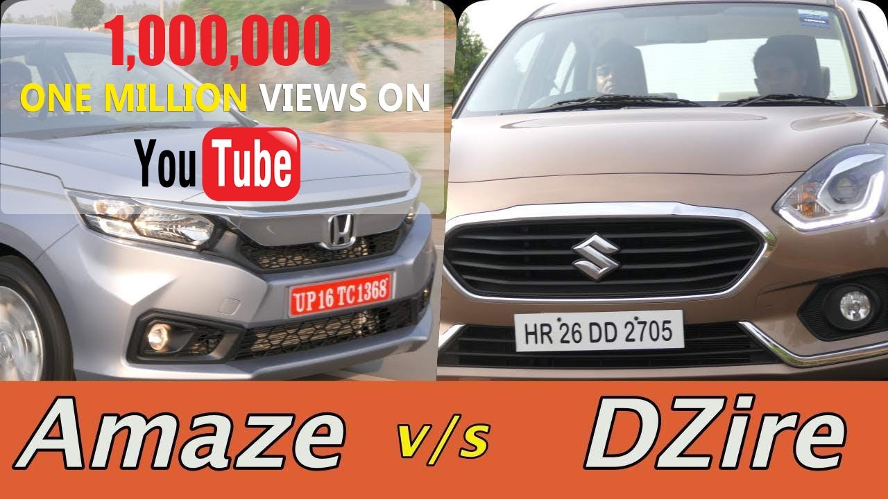 Honda Amaze 2018 vs Maruti DZire Comparison in Hindi | MotorOctane