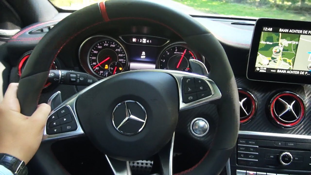 2017 Mercedes A Class A45 AMG 4MATIC + BRUTAL Drive Review Sound Acceleration Exhaust