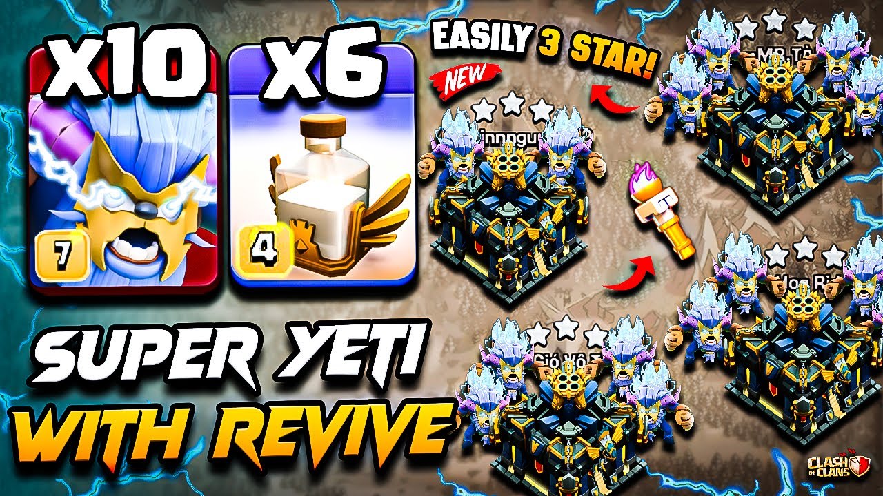 Th17 SUPER YETI Attack Clash of Clans | Best TH17 Attack Strategy With SUPER YETI (Town Hall 17) COC